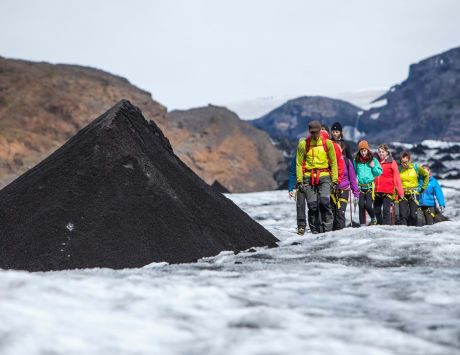Média réf. 3357 (5/6): Marche sur le glacier Solheimajökull