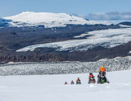 Média réf. 3364 (3/5): Motoneige sur le glacier Myrdalsjökull