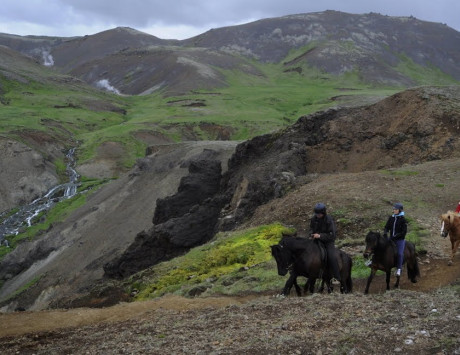 Média réf. 4076 (2/2): Randonnée equesttre d'une journée dans la région de Hveragerdi