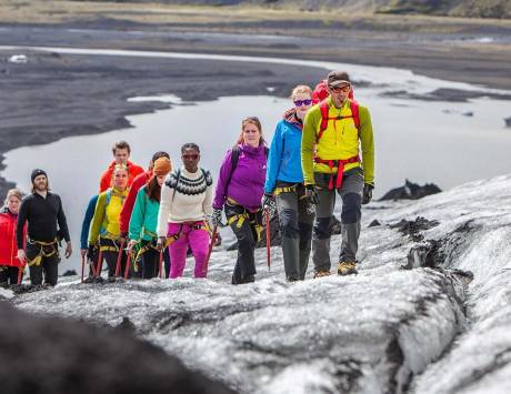 Média réf. 3437 (2/4): Marche sur le glacier Mýrdalsjökull