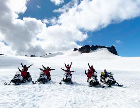 Média réf. 3457 (2/4): Motoneige sur le glacier Vatnajökull