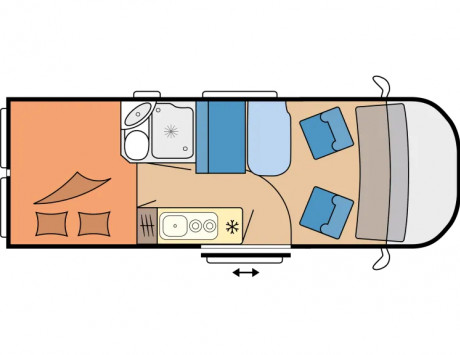 Média réf. 3790 (3/3): Catégorie  Van: Transport et couchage 2 personnes