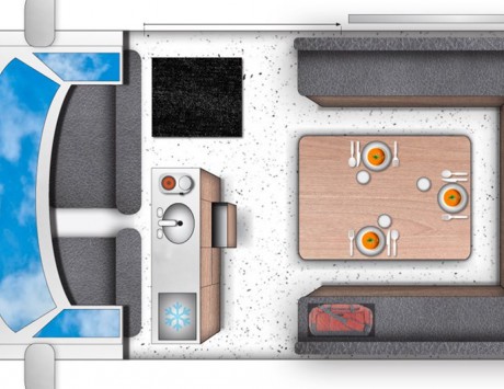 Média réf. 2160 (5/7): Camper Easy Fun (Renault Trafic ou equivalent) : Transport 4 personnes et couchage 2 personnes